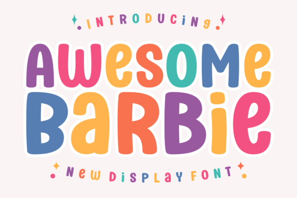 Awesome Barbie Font: A Quirky Sweet Display Typeface for Creative Projects