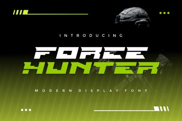 Force Hunter: A Modern Typeface for Bold Visual Statements