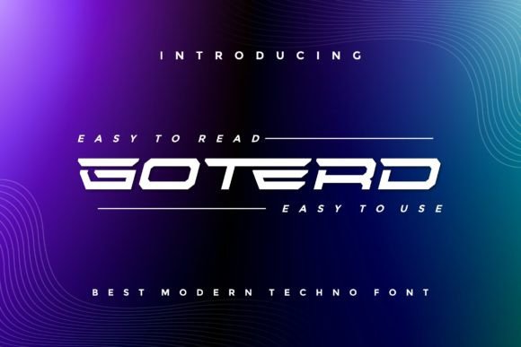 Goterd: A Bold Display Font for Modern Designers